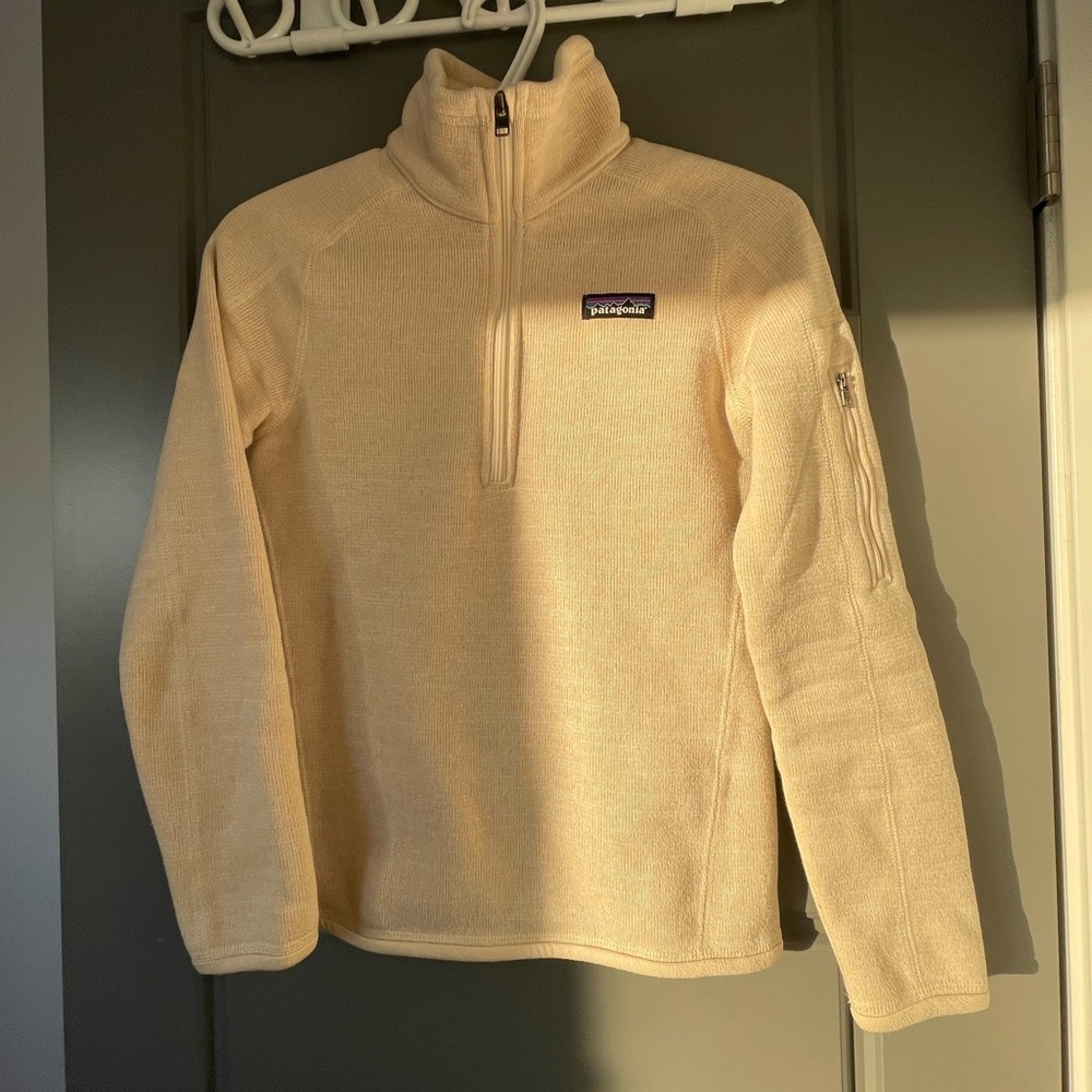 Patagonia Cream Half Zip Better Sweater